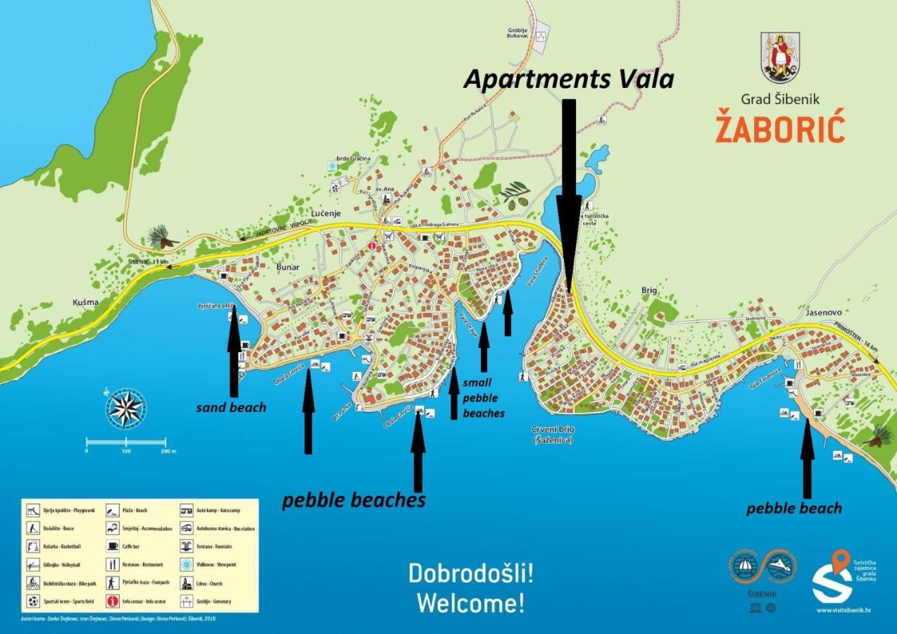 Apartments Vala Zaboric - With Boat Mooring מראה חיצוני תמונה